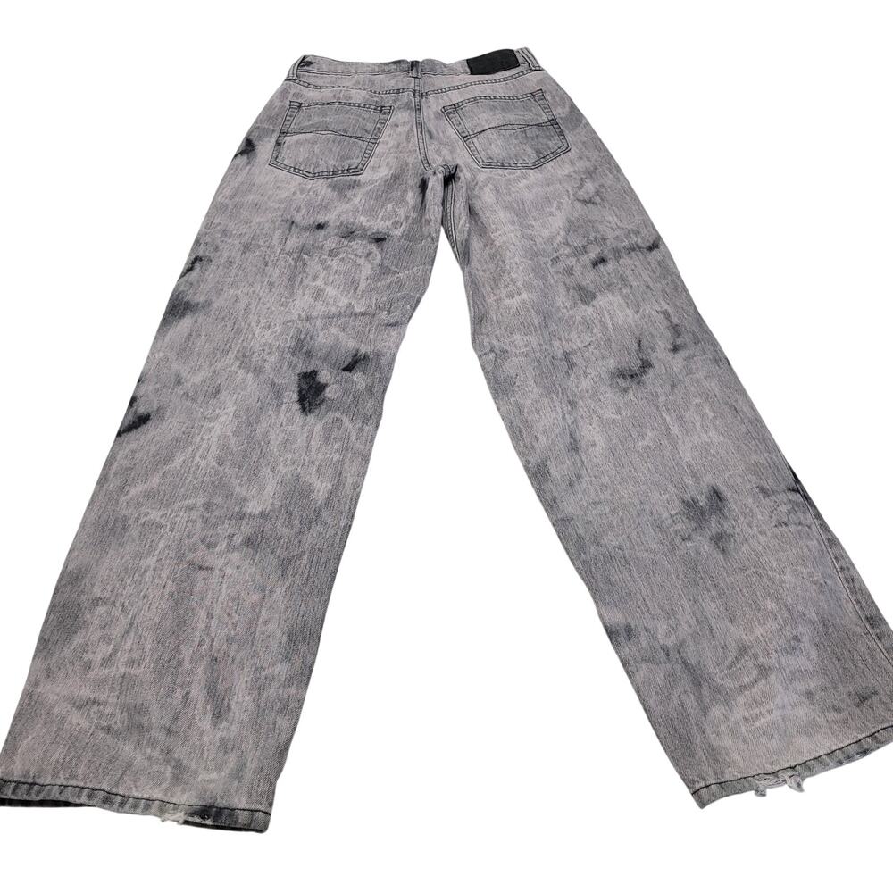 BDG urban outfitters overdye low rise baggy boyfriend jeans pink black grunge 25
